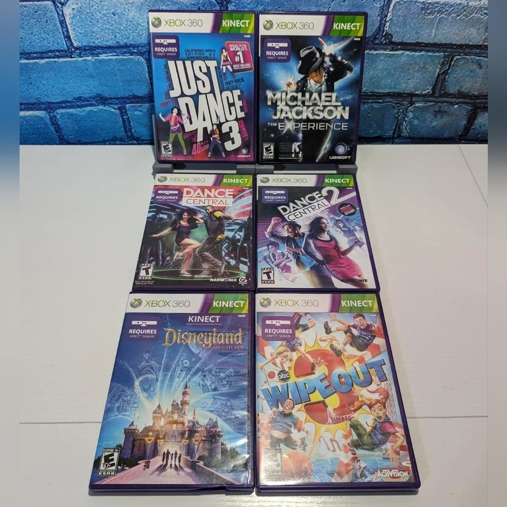 Lot of 12 Microsoft Xbox 360 Kinect Videogames
